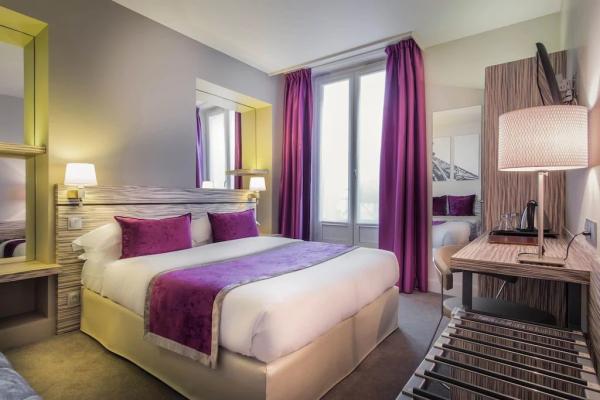 Namibia cheapboad furniture of hotel bedroom set by double bed with TV tables and Wardrobe cabinet