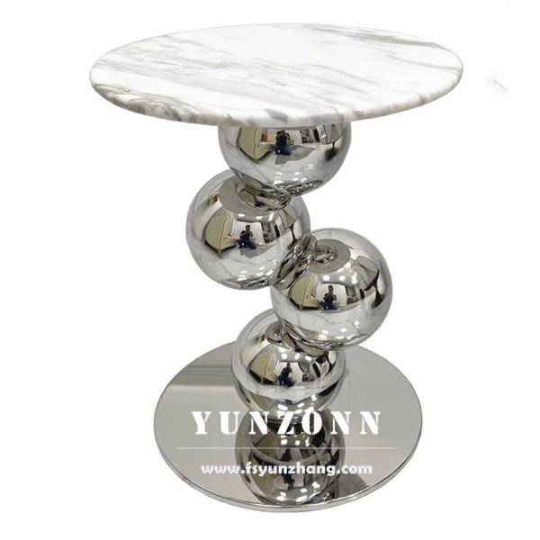 Customizable Modern Gold Metal Sphere Design Side Table Coffee Table & Console Table for Living Room or Bedroom