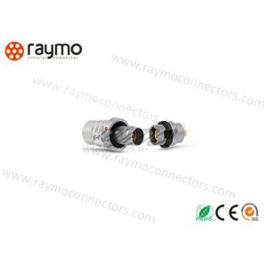 Self Locking Industrial Circular Connectors Metal Material Watertightness IP 68