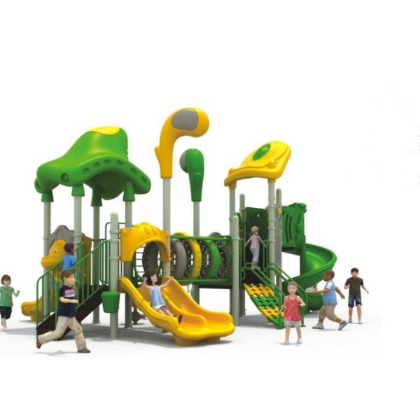 Eco friendly kids plastic spiral slide climbing playground for outdoor