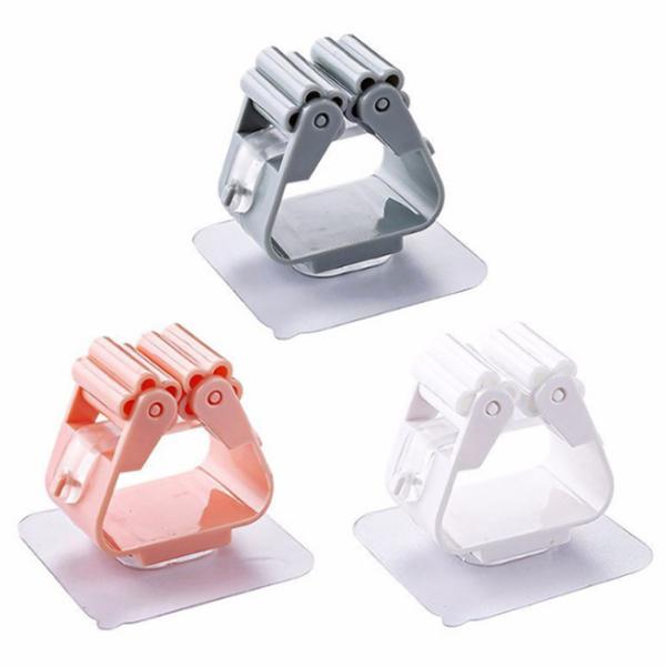 ABS держателя стены Mop и хранение держателя веника для гаража кухни сада