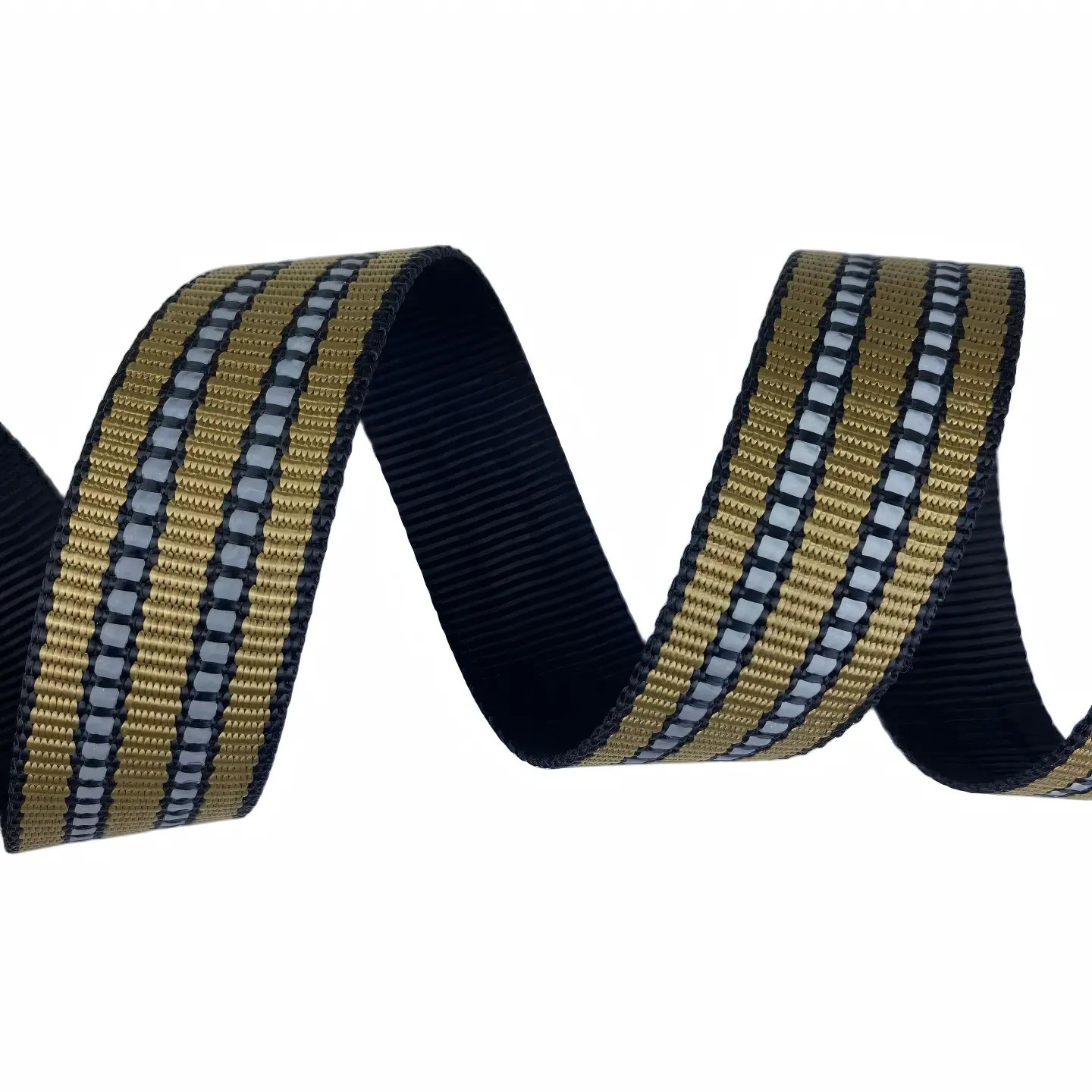 Colorful reflective webbing Imitation nylon Luminous effect Abrasion Resistance Pet collars Outdoor equipment
