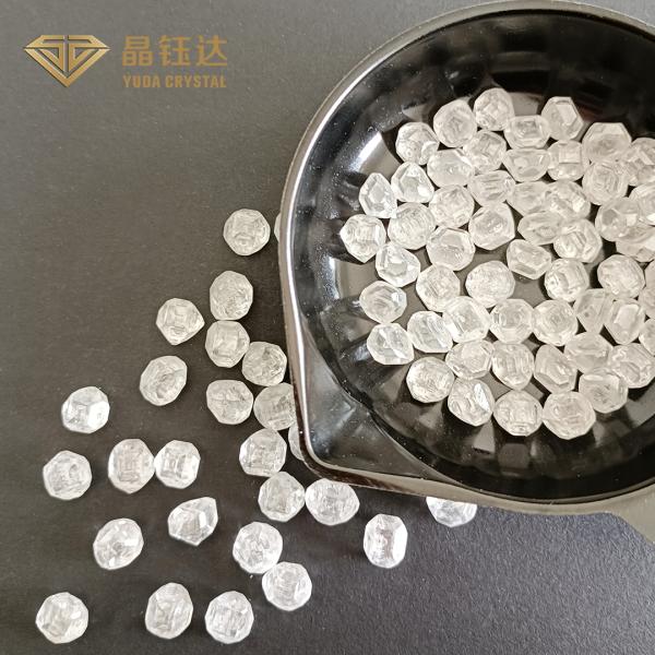 Высокой размер белого неграненого алмаза ясности выросли лабораторией, который HPHT большой