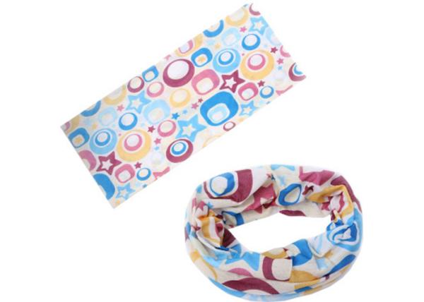 Classical Plum Blossom Pattern Bandana Head Wrap , Light Grey Neck  Scarf