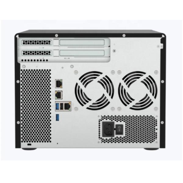 Nouveau stockage hybride TS-855X-8G NAS avec six disques durs de 3,5 pouces et deux disques SSD de 2,5 pouces