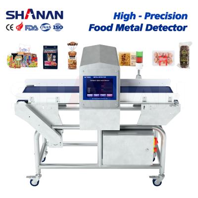 Full Structure Takes Of Stainless 304 Customize Tunnel Size Food Metal Detector with Automatic Stop Belt