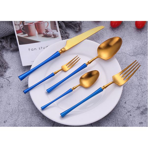 High Quality 18/8 Stainless Steel Flatware/Cutlery/Silverware Set/Dinnerware Blue Color