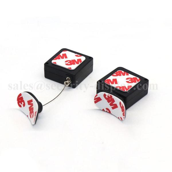 Anti Theft 3M Adhesive Back Retractable Pull Box With Stainless Steel Rope