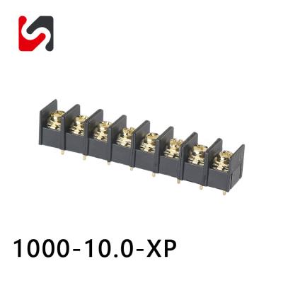 Bloco de terminais de linha única 300V 10,0 mm Faixa de barreira elétrica de passo