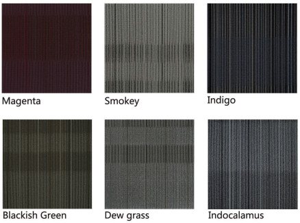 PVC подпер офис съемный ковер нейлона кроет 50cm*50cm черепицей