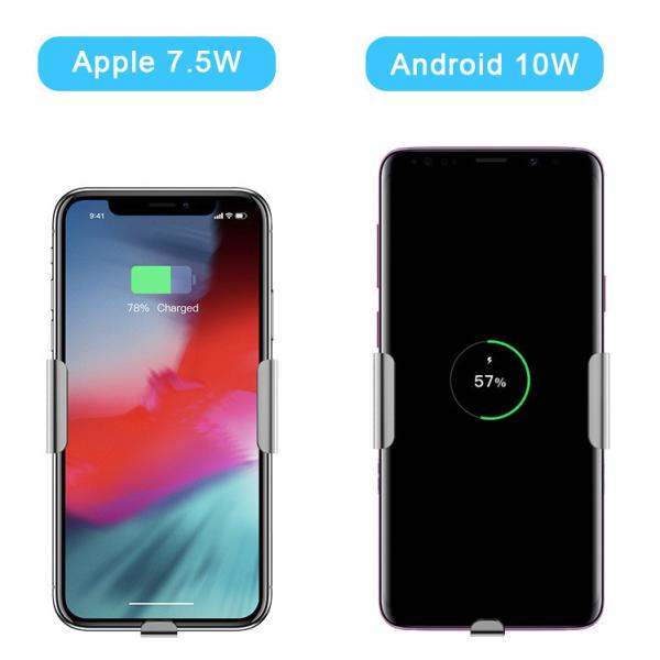 Infrared Induction Wireless Car Charger 5V 2A 105KHz CE FCC ROHS