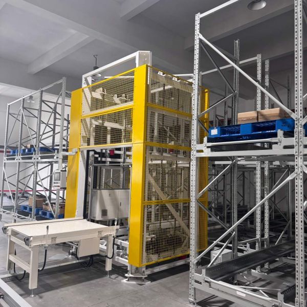 Industrial Ethernet Controlled Pallet Stacker Crane for Smart Warehouse Logistics