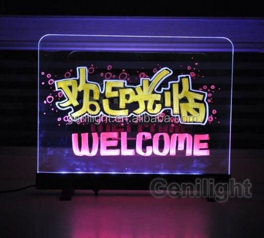 Powerful Hanging Chalk Board with 46 Flash Modes and Tempered Glass CE Certification