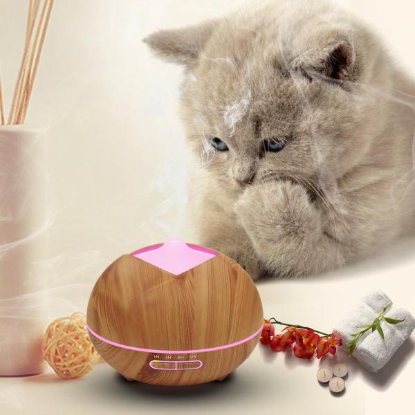 Electric Household Essential Oil Wood Diffuser Indoor Humidification Ultrasonic Air Aromatherapy