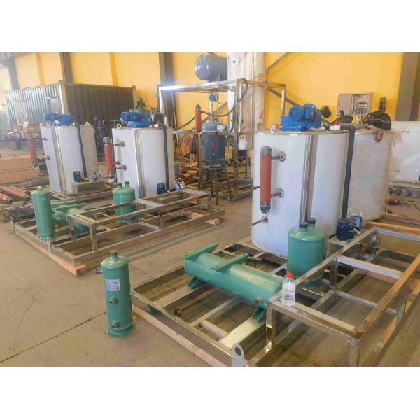 Ecoice  China Factory Industrial 3ton/3000kg/day/24h Flake Ice Maker Making Machine/ Commerical Ice Flake Plant Maker for Seafood