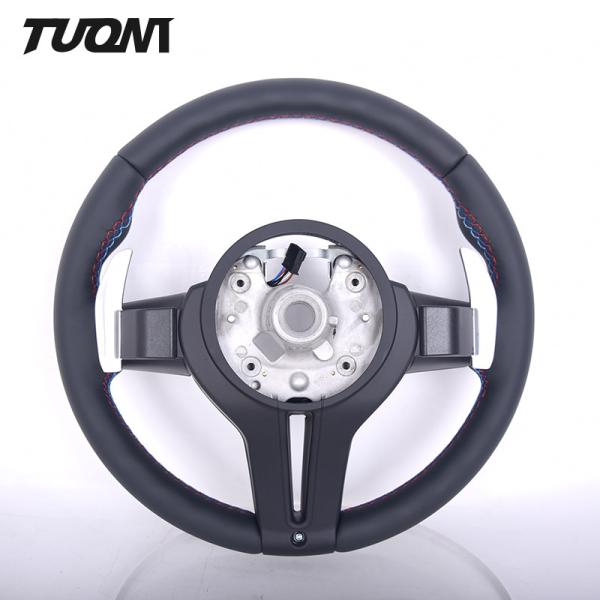 Full Leather BMW Car Steering Wheel Round Shape Automotive Parts