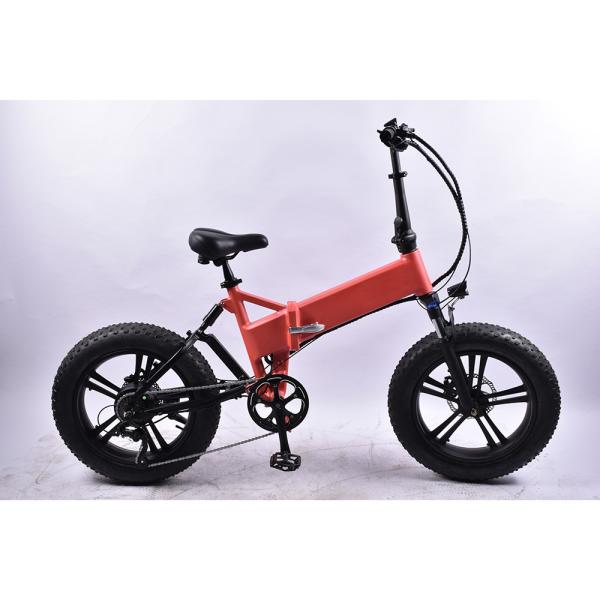 330LBS Support Fat Tire Electric Bike Folding With 10Ah Lithium Battery