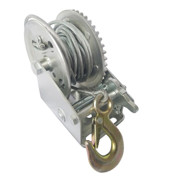 1200lbs Body Steel A3 2 Speed Manual Winch / Hand Crank Boat Winch Trailer