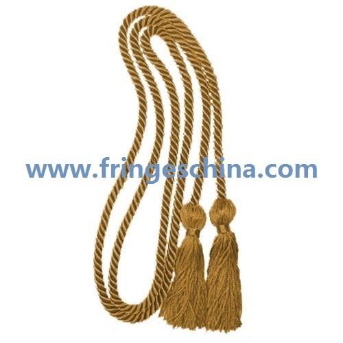 Delicate fluorescent multicolored fringe tassel trimming for graduation cap decoration