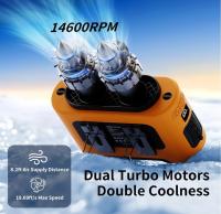 Ventilateur Socool 14500mAh Ventilateur de taille en clip Orange Noir Ventilateur mobile réglable Type-C Source d'alimentation pour une solution de refroidissement portable Ventilateur de trépied extérieur