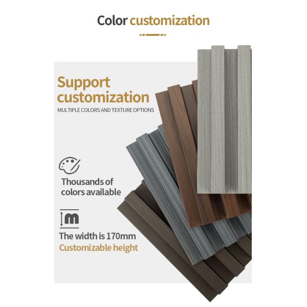 Revestimiento interior tablero de bambú de carbón de madera tablero de pared WPC fábrica de madera suministra directamente revestimiento impermeable paredes exteriores