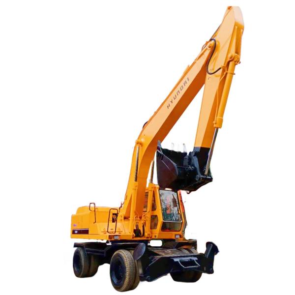 150W Used Hyundai Wheel Excavator Well-Maintained Second Hand 15 Ton Heavy Equipment