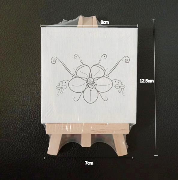 手作りのために、印刷済みのキャンバス絵画キット、ストレッチカラー絵画キャンバスボード、筆