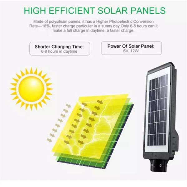 Remote Control Solar Garden Street Light , Solar Powered Outdoor Street Lights