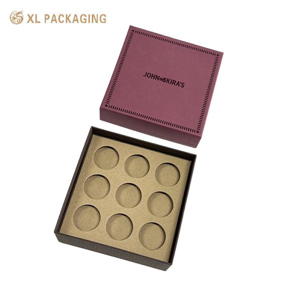 Wholesale Kraft Paper Chocolate Box with Cushion Inserts – Eco-Friendly Customizable Packaging for Cookies & Snacks