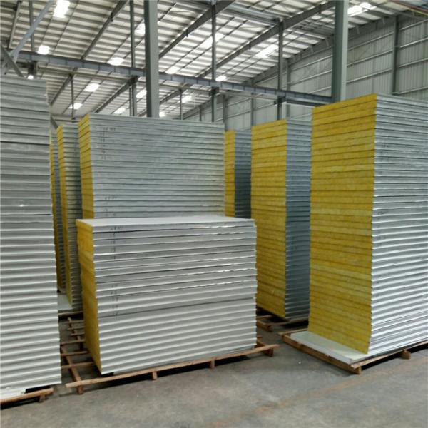 insulated sandwich panel fireproof 50mm glass wool roof tile for worker camp