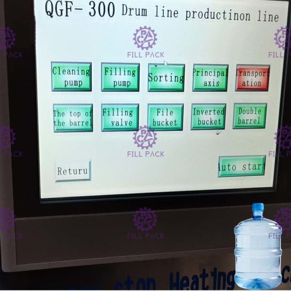 300bph Automatic Plc Control 5 Gallon Filling Machine For Drinking Water
