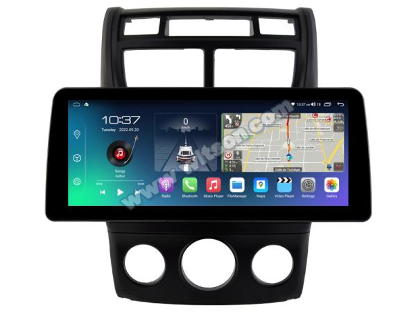 12.3 Smart Ultra Wide Screen For Kia Sportage 2 Auto AirConditioner version 2008-2010 Car Video Touch QLED