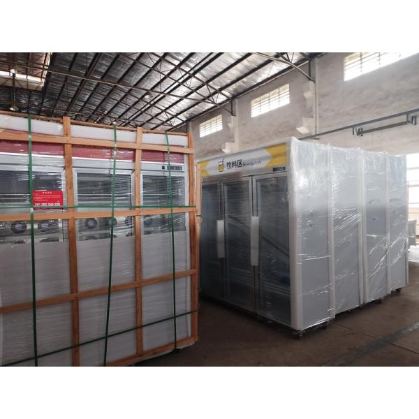 Supermarket Sliding Glass Door Freezer Fridge commercial safety