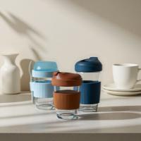 320ml 480ml Glass Drinkware Reusable Glass Coffee Cup Leakproof