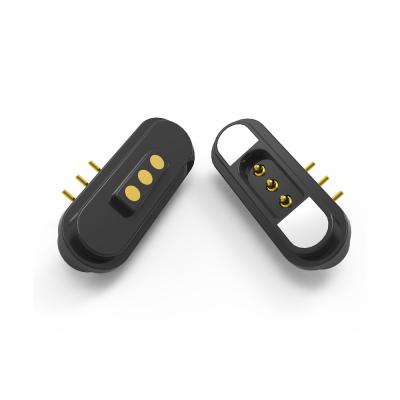 5A 3 broches connecteur magnétique angle droit connecteurs à broches magnétiques Pogo 2.80mm Pitch