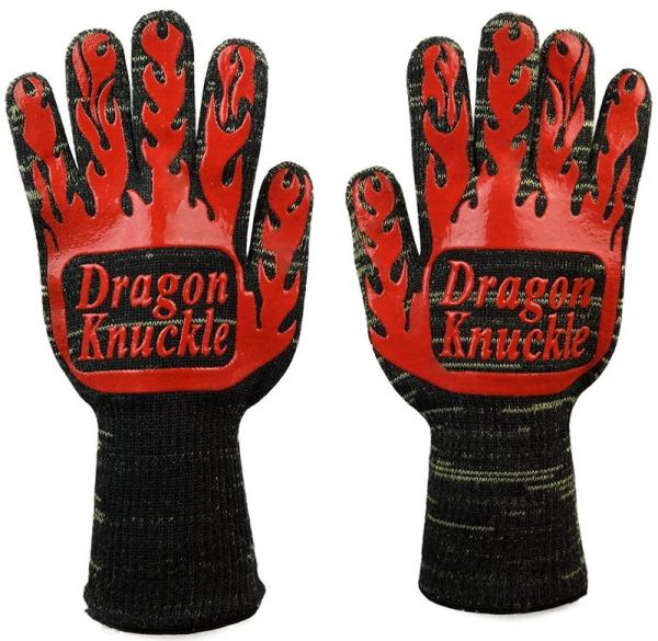 932F Heat Resistant Oven Gloves High Temperature 100% White Cotton Lining