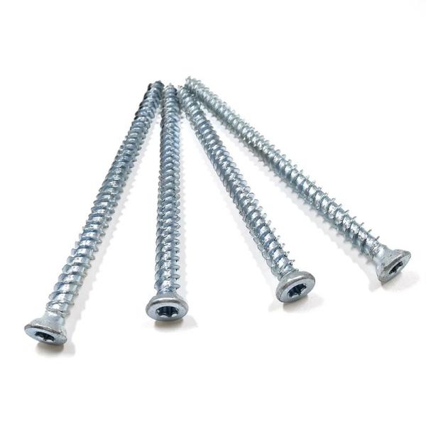 TOBO High Quality Flat Head Concrete Screw Torx Drive Yellow  Zinc Plated