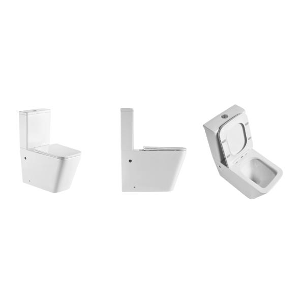 China Suppliers New Models UF Seat Cover Two Piece Rimless Toilets For Bathroom