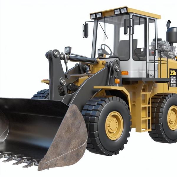 Heavy Duty Front Wheel Loader with 5.5 Ton Load Capacity and 3 Cubic Meter Bucket for Versatile Earth Moving Operations