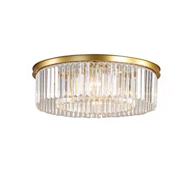 Factory Manufacturer High Quality Carriage Wheel High Quality Crystal Low Price LED Ceiling Light