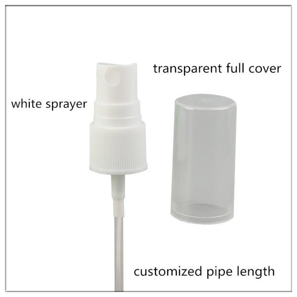 Full Cover 20 410 Fine Mist Sprayer , Bottle Plastic Pump Sprayer Transparent Blue Color