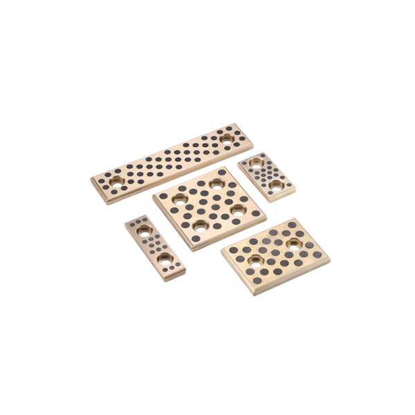 Flange Collar Bronze Plugged Bearings , Self Lubricating Bearing Metric Size