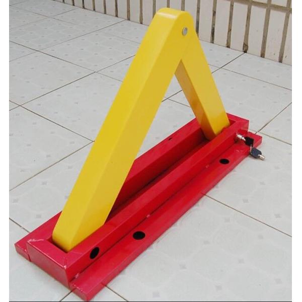 Yellow And Black Powder Coated Steel Car Parking Space Lock