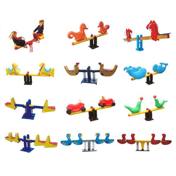 LLDPE Seesaw Playground Equipment , Playground Equipment Seesaw For Kids