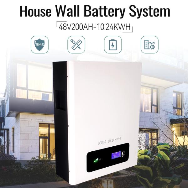 LFP Household Energy Storage Systems , Wall mount 48v 200ah Lithium Battery