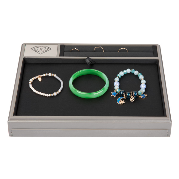 Изготовленная на заказ форма Лигхтвайт Ретангулар коробки дисплея ювелирных изделий шкентелей Пу легкая для использования