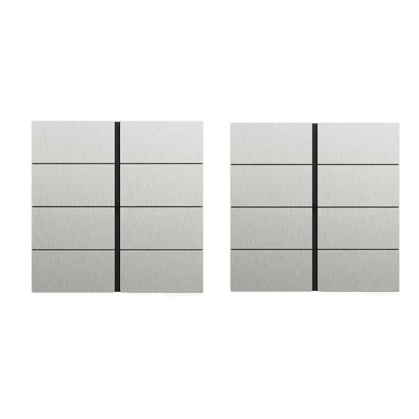 Schneide Electric Stainless Steel 8 Gang KNX Control Panel ETS6 Compatible Smart Switch