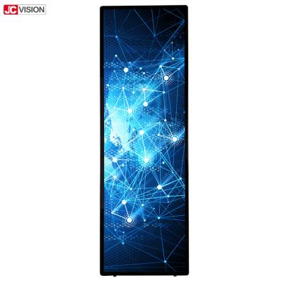 O quiosque vertical do LCD de 75 polegadas indica o tela táctil do quiosque de Digitas