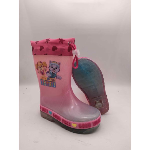 Sécurité Confort Enfants Bottes de pluie anti-dérapant Patrouille de patrouille de conception Bottes pour enfants