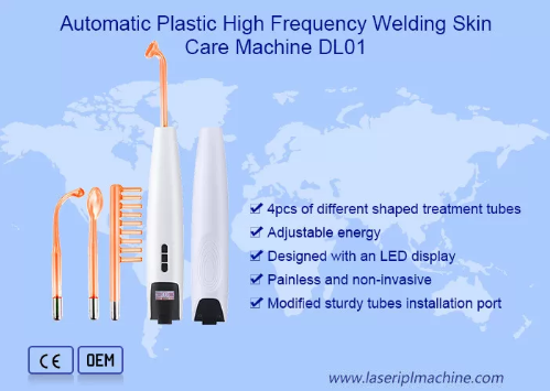 Домой 7 в 1 машины красоты Abs стеклянной лампе Рэй лицевой фиолетовой высокочастотной